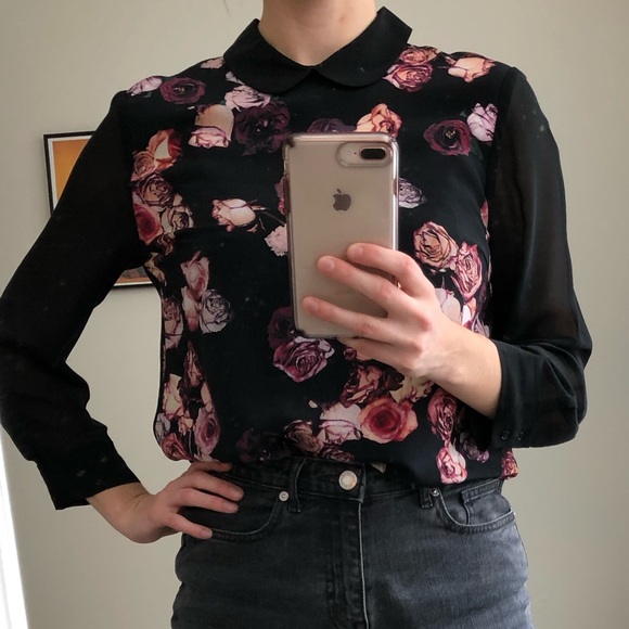 🖤💕Wilfred - floral silk blouse - Picture 2 of 6